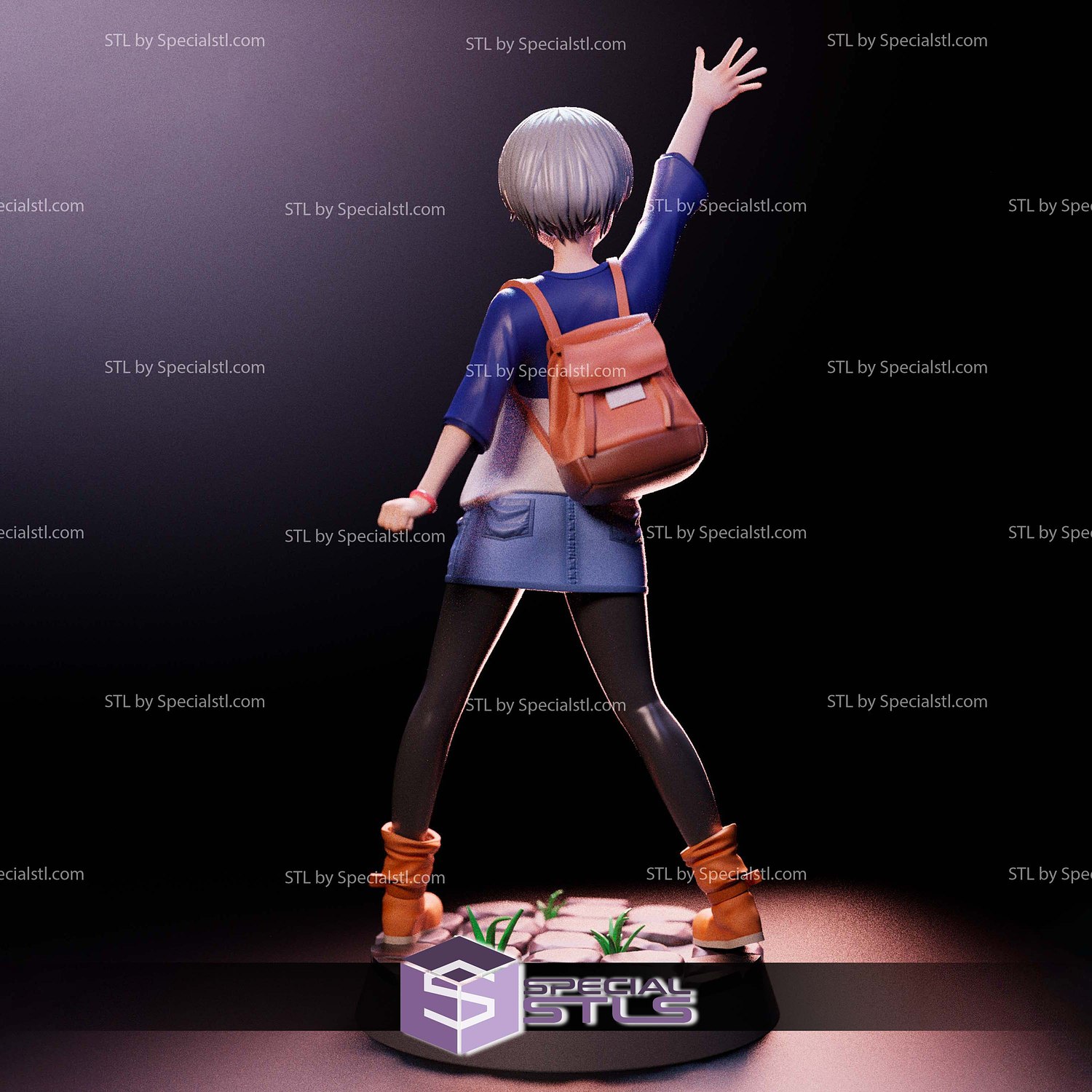 Uzaki-chan Normal Version Sculptures 3D Printing STL Model — view 2