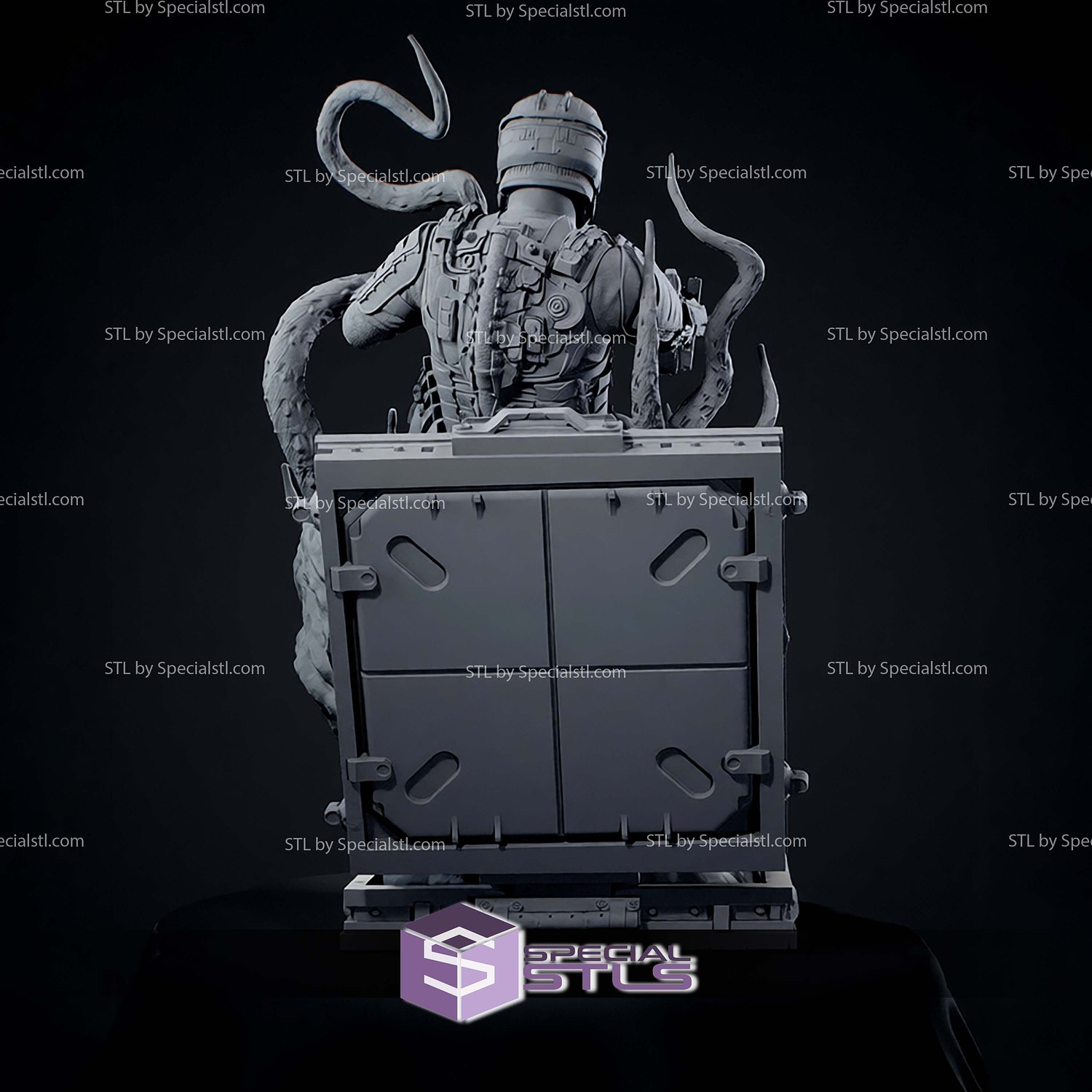 Isaac Clarke Dead Space Shooting STL Files 3D Model — view 7