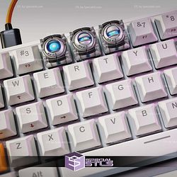 Wheatly Portal 2 Keycaps STL Files 3D Model