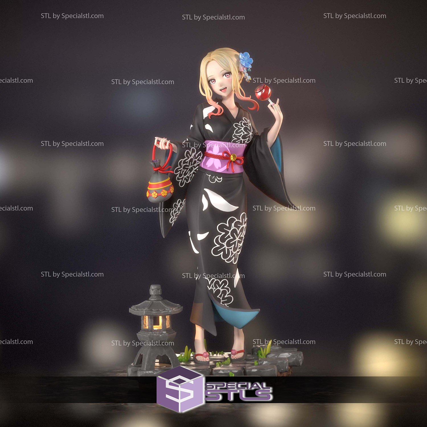 Marin Kitagawa Yukata 3D Printer Files STL Model — view 2