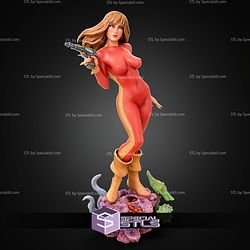 Barbarella Red Suit Movie STL Files 3D Model