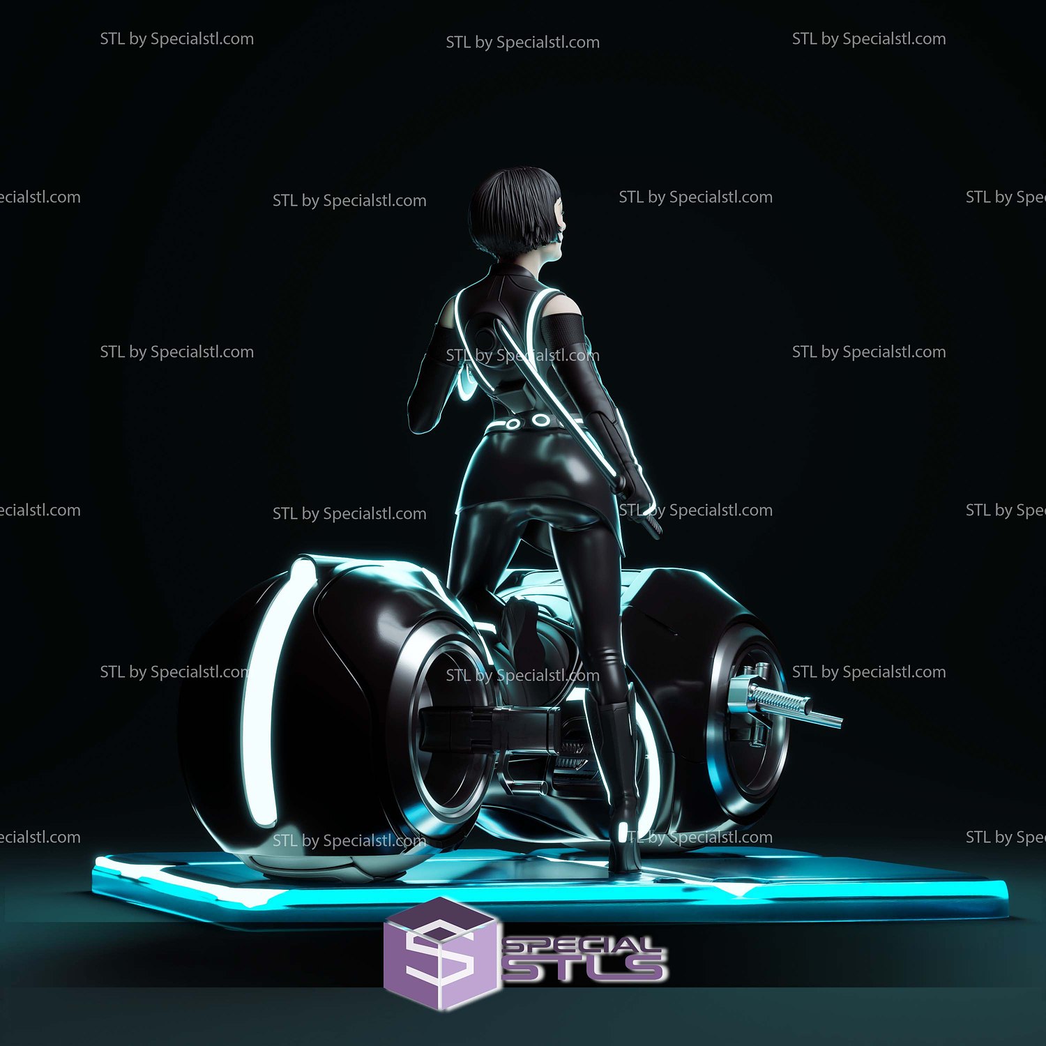Quorra Neon Motor 3D Printer Files STL Model — view 3