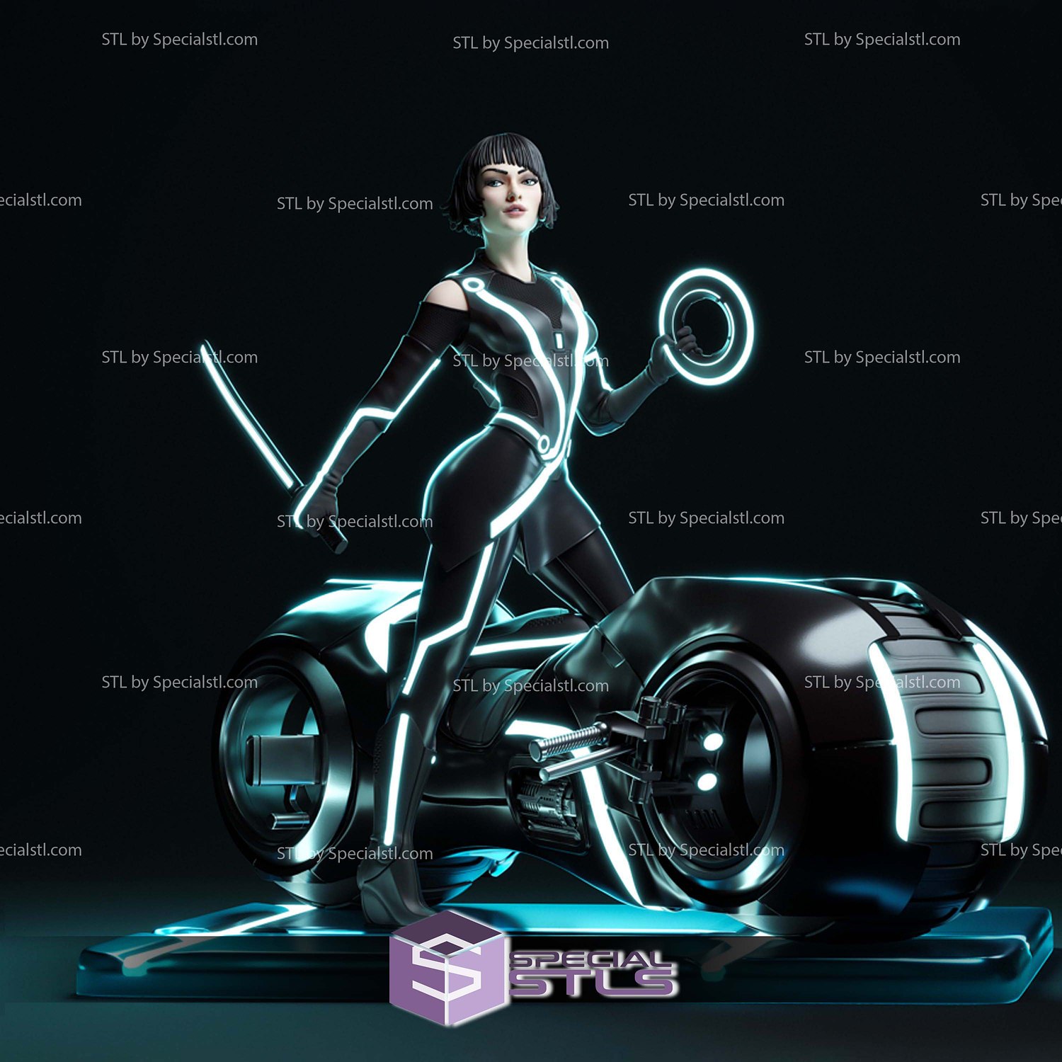 Quorra Neon Motor 3D Printer Files STL Model — view 4
