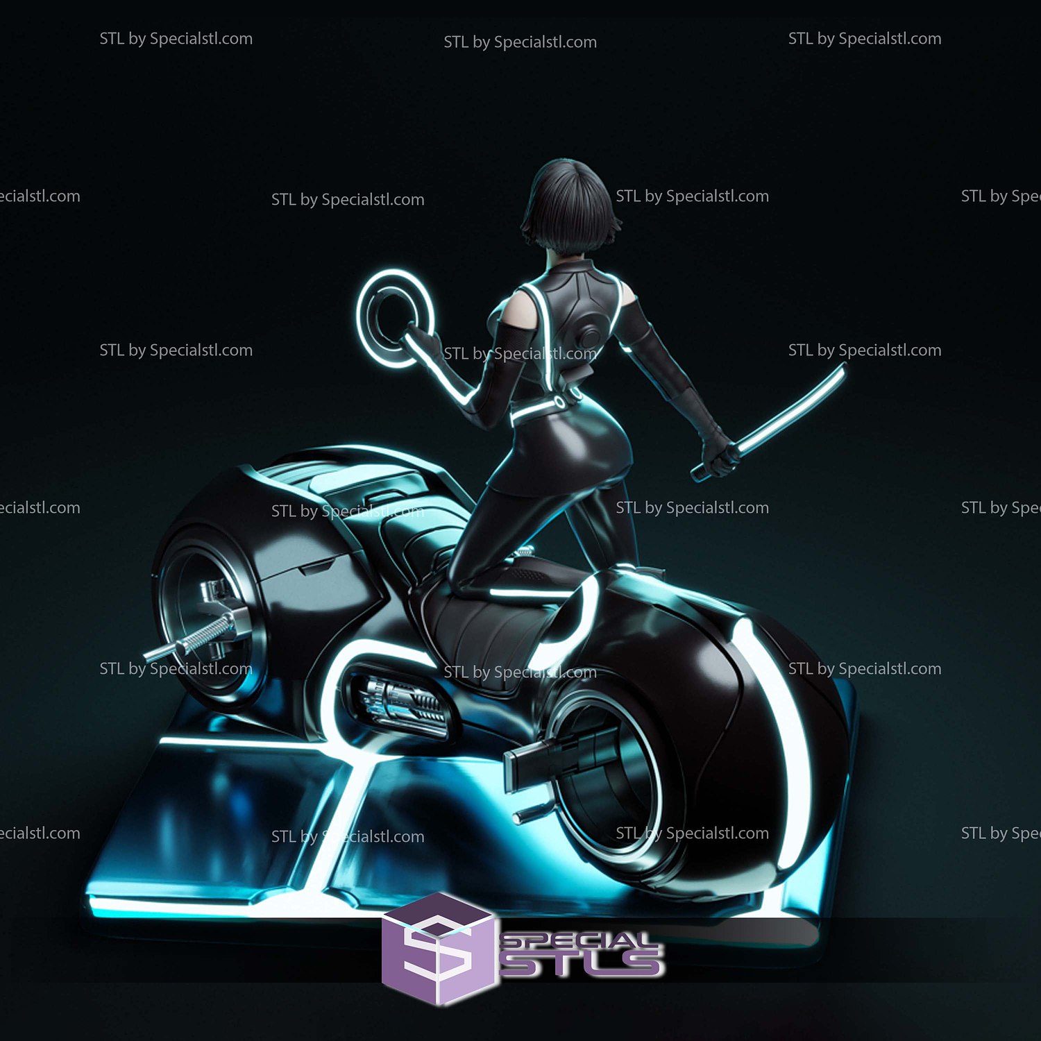 Quorra Neon Motor 3D Printer Files STL Model — view 6