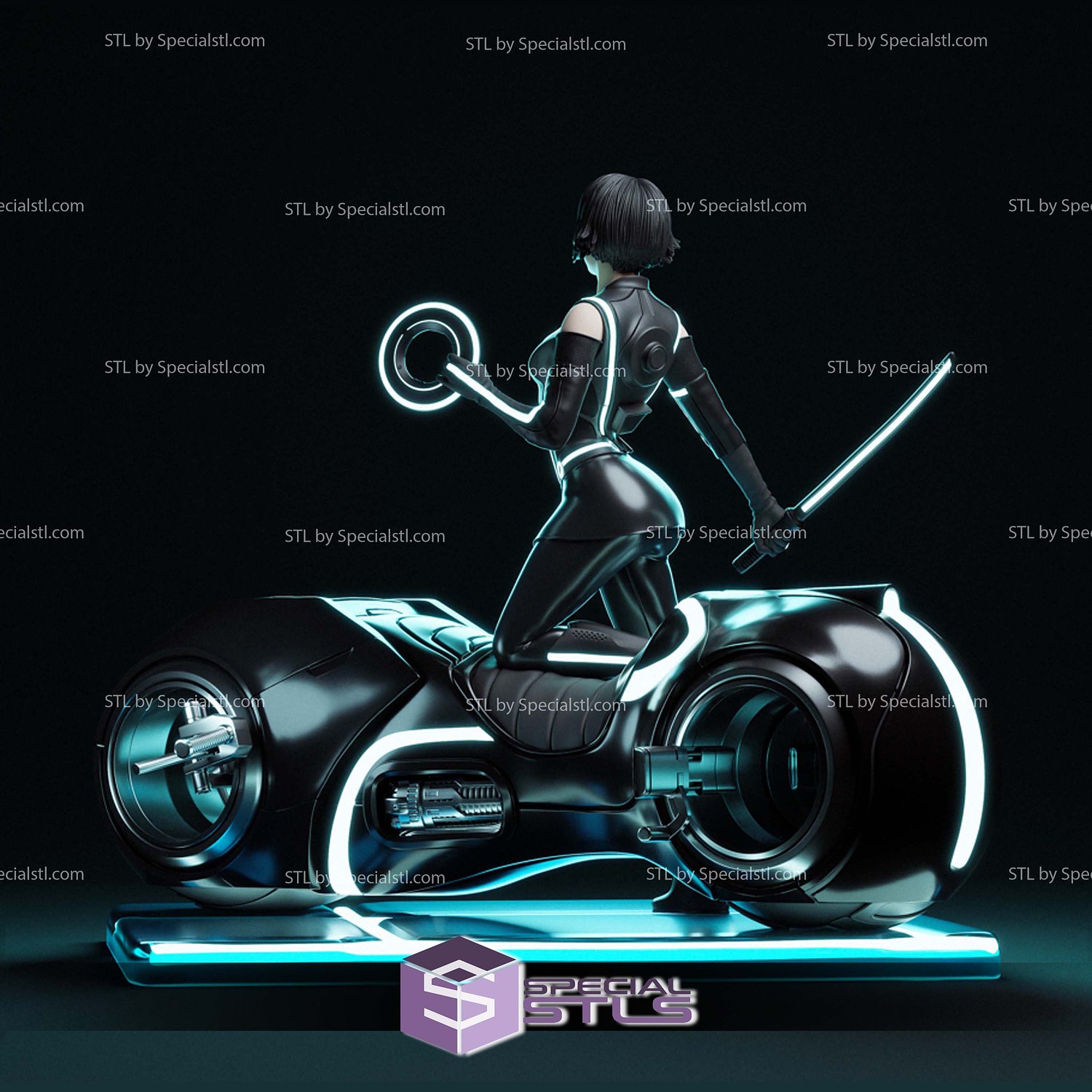 Quorra Neon Motor 3D Printer Files STL Model — view 7