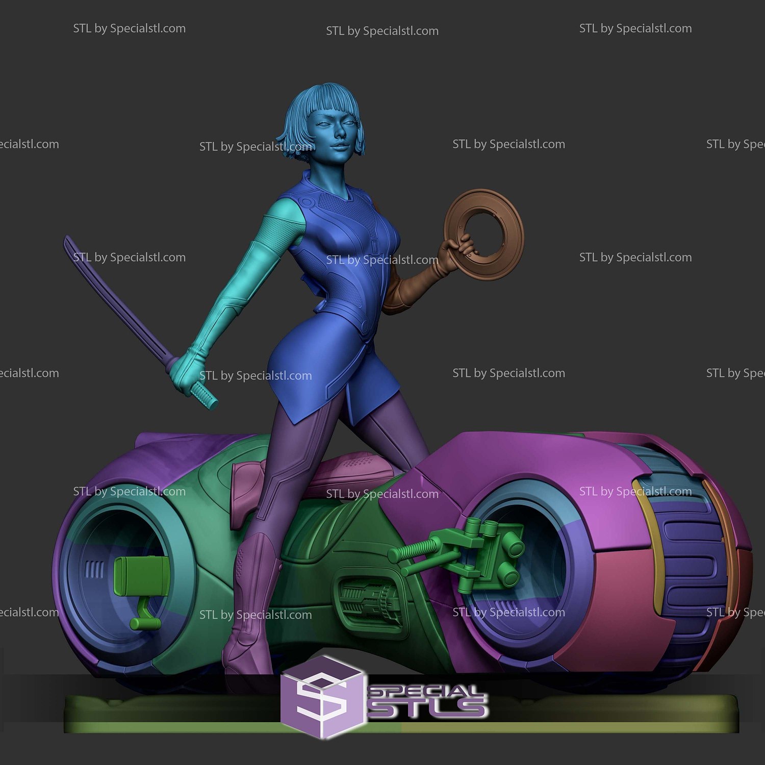 Quorra Neon Motor 3D Printer Files STL Model — view 8