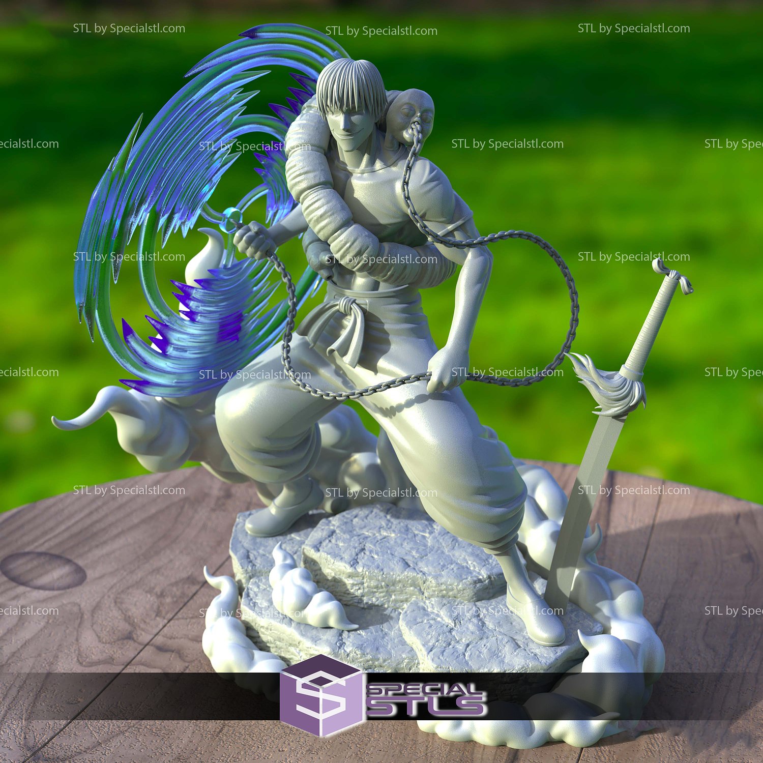 Toji Fushiguro Battle 3D Model Sculpture STL Model — view 2