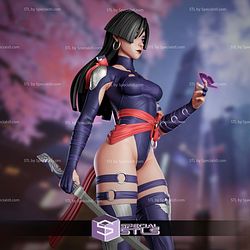 Psylocke Marvel Rivals V2 Sculptures 3D Printing STL Model