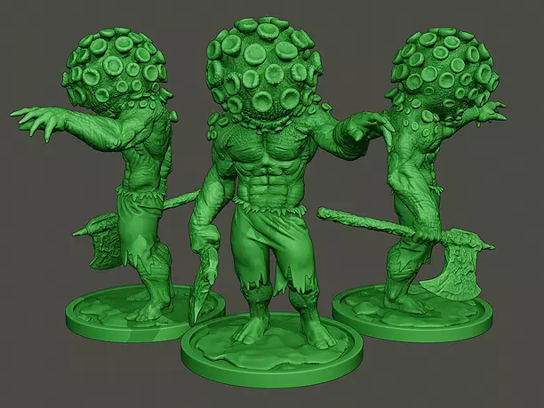 Humanoid virus 0008 3D STL Model