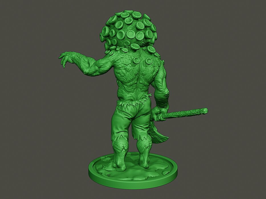 Humanoid virus 0008 3D STL Model — view 5