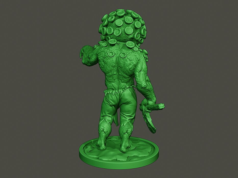 Humanoid virus 0008 3D STL Model — view 6