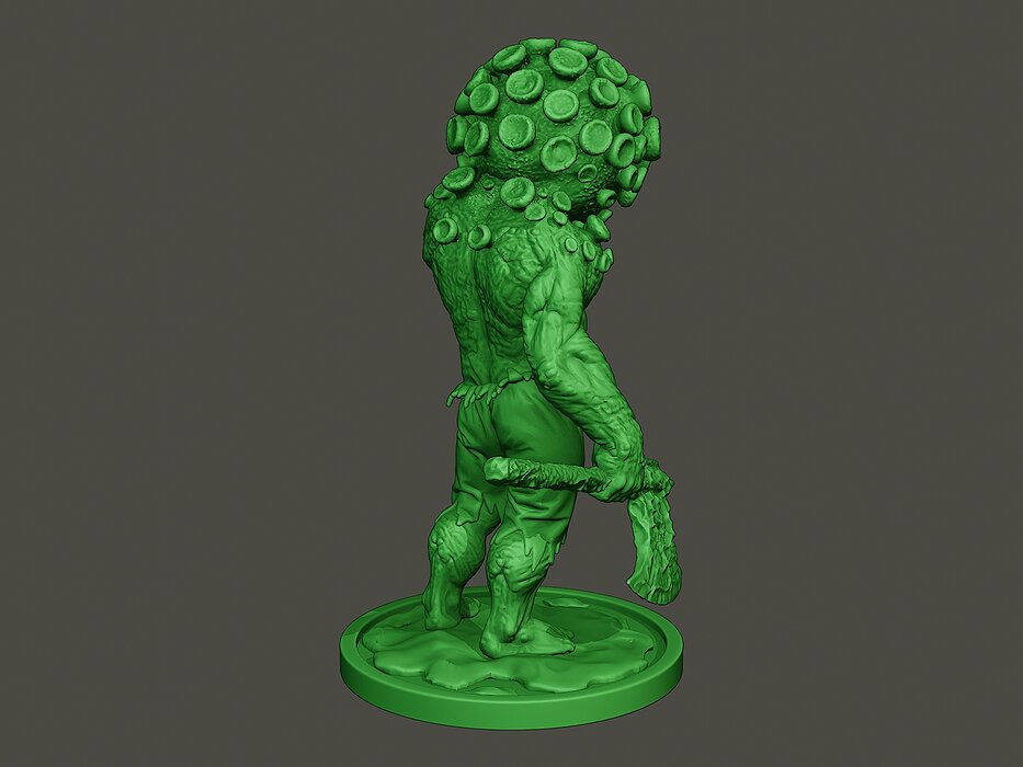 Humanoid virus 0008 3D STL Model — view 7
