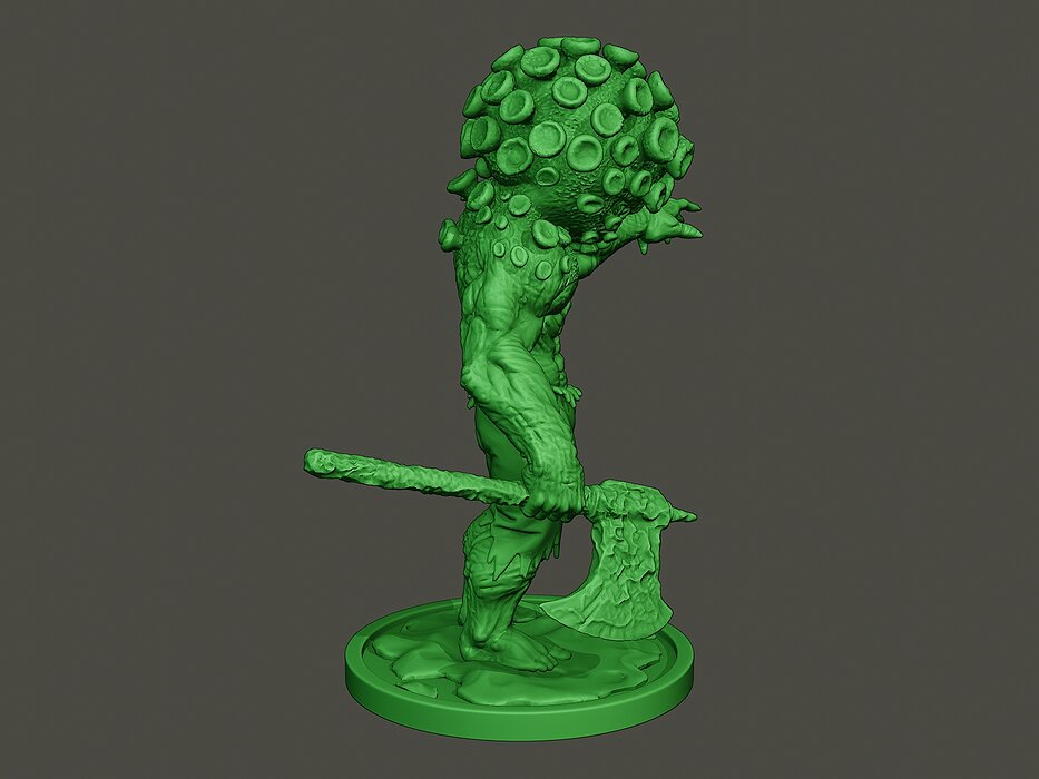 Humanoid virus 0008 3D STL Model — view 8