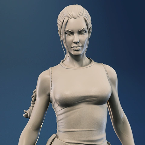 Lara Croft Tomb Raider 3D Printer Files | Assembly STL Model
