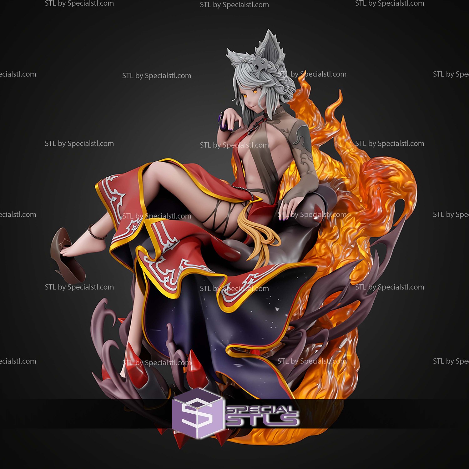 Fraux Granblue Fantasy STL Files 3D Model — view 4