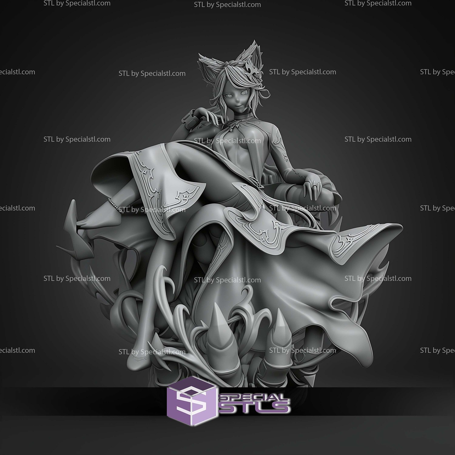 Fraux Granblue Fantasy STL Files 3D Model — view 7
