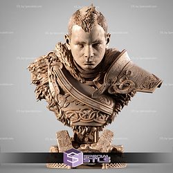 Atreus Portrait Bust STL Files 3D Model