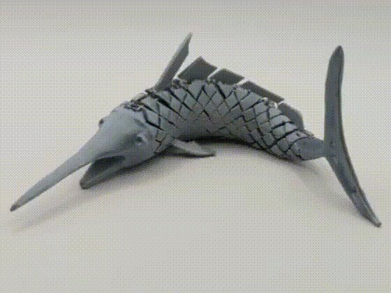 Articulating Swordfish 3D STL Model