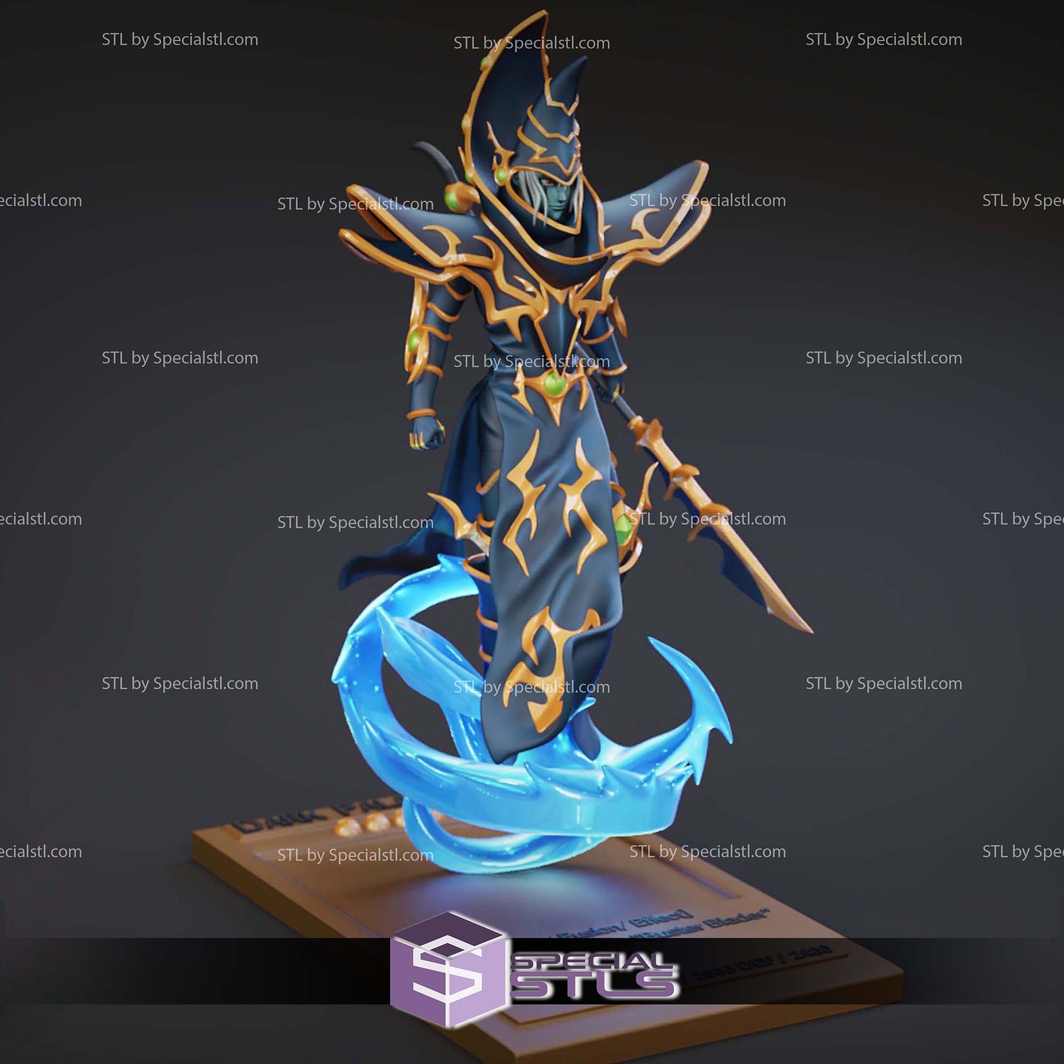 Dunkler Paladin Yugioh Digital STL Files 3D Model — view 2