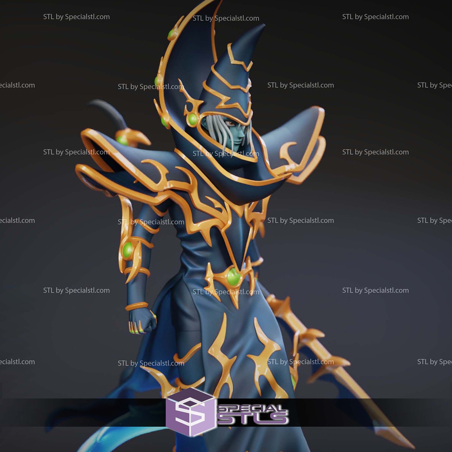 Dunkler Paladin Yugioh Digital STL Files 3D Model — view 4