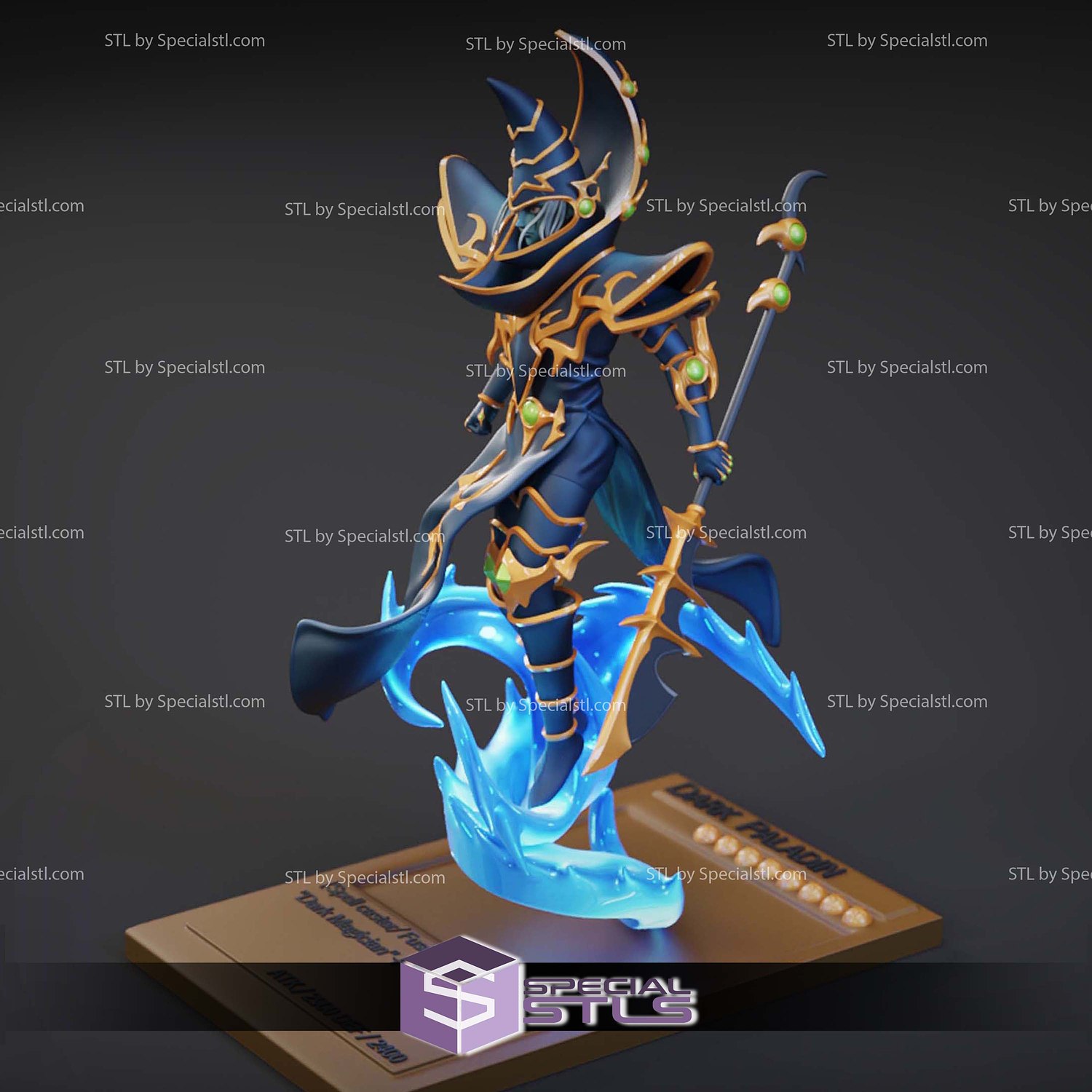 Dunkler Paladin Yugioh Digital STL Files 3D Model — view 5