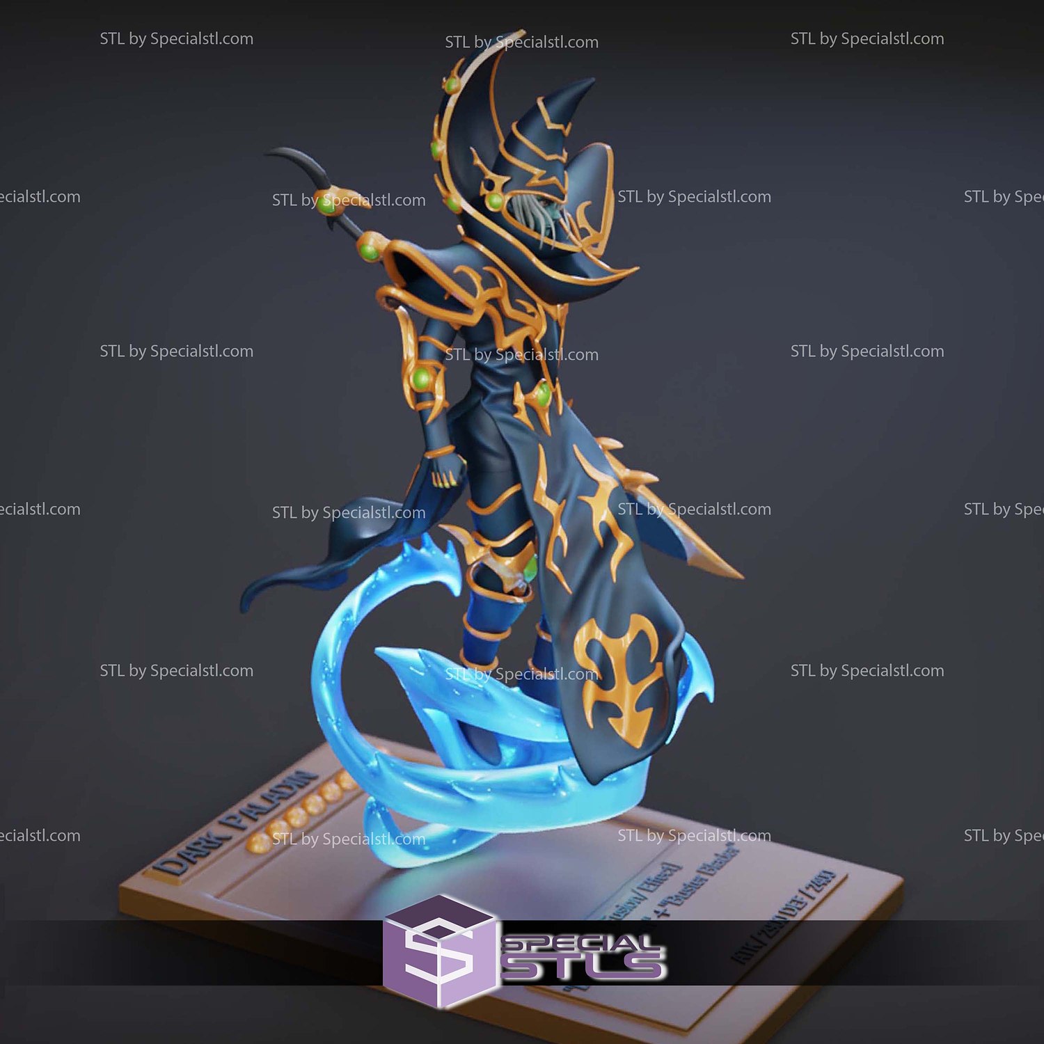 Dunkler Paladin Yugioh Digital STL Files 3D Model — view 6