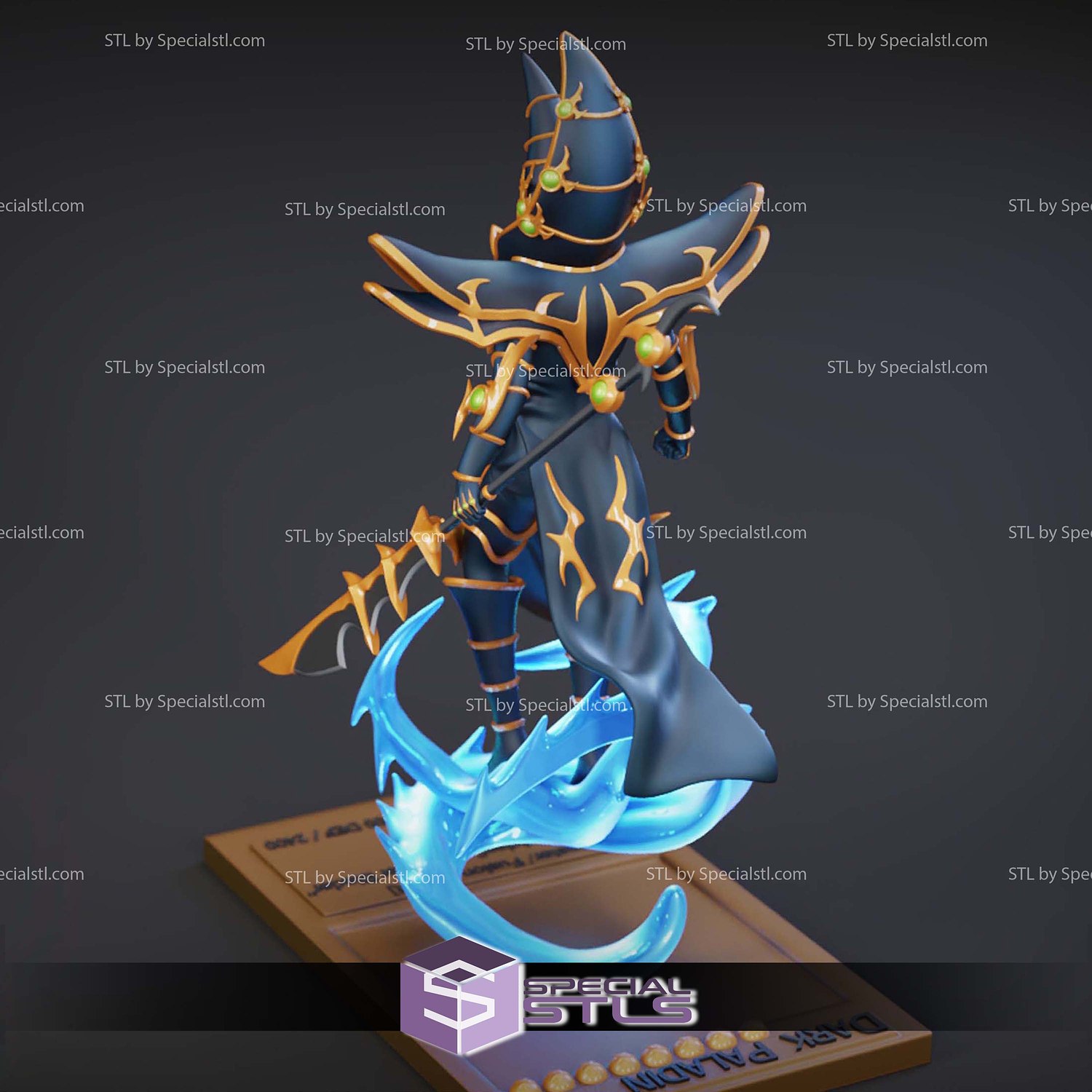 Dunkler Paladin Yugioh Digital STL Files 3D Model — view 7