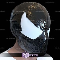 Cosplay STL Files Symbiote Spider Man Helmet 3D Model
