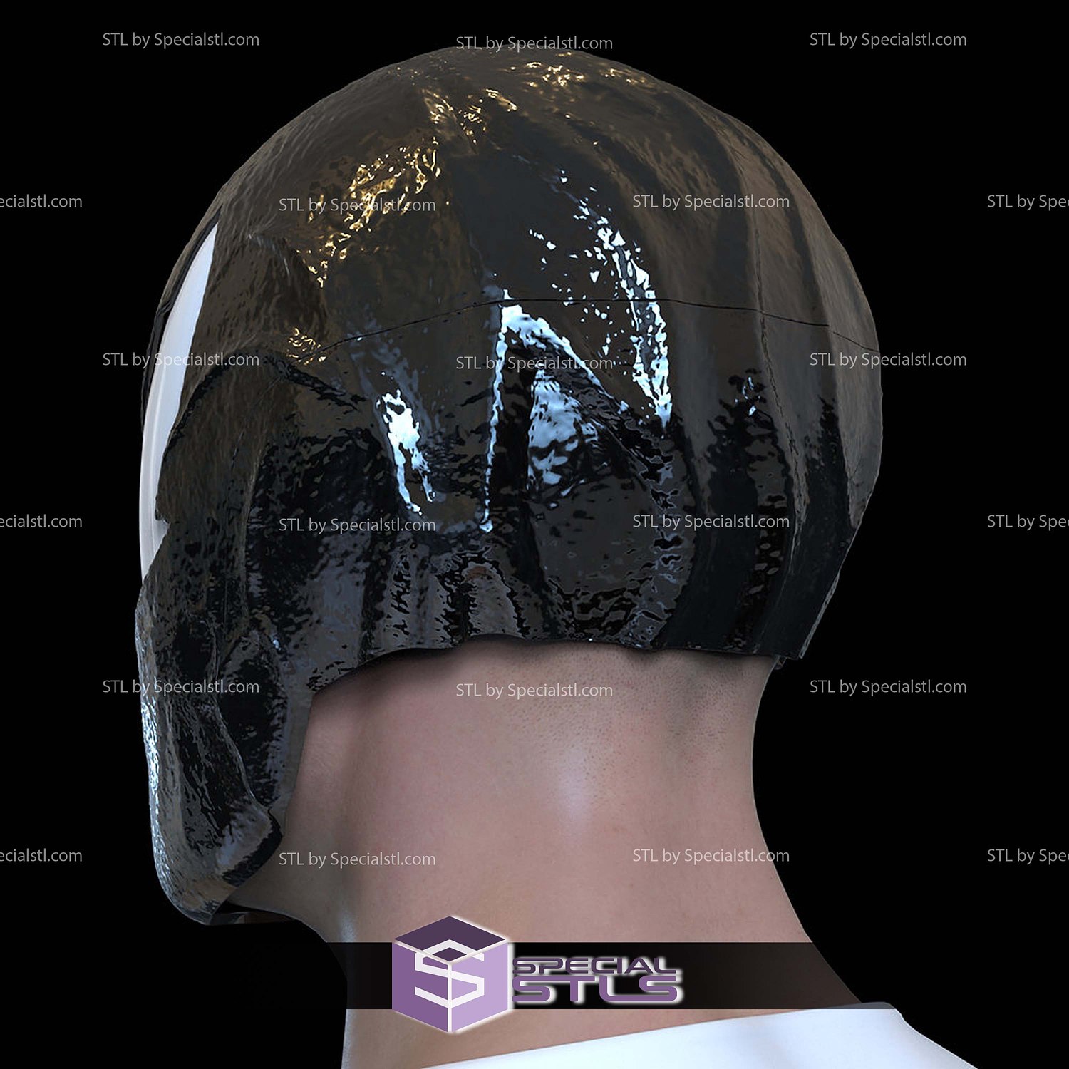 Cosplay STL Files Symbiote Spider Man Helmet 3D Model — view 2