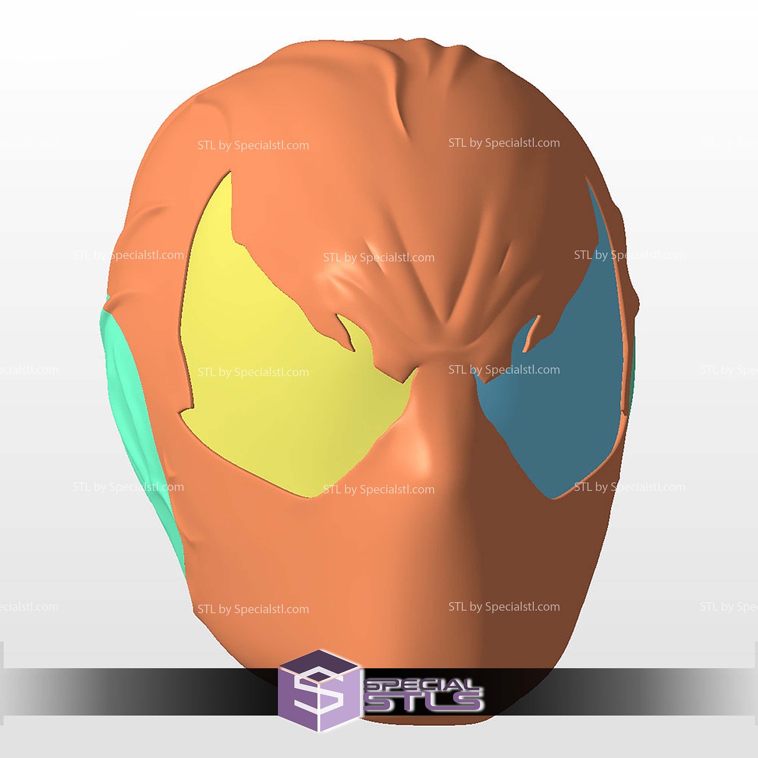 Cosplay STL Files Symbiote Spider Man Helmet 3D Model — view 6
