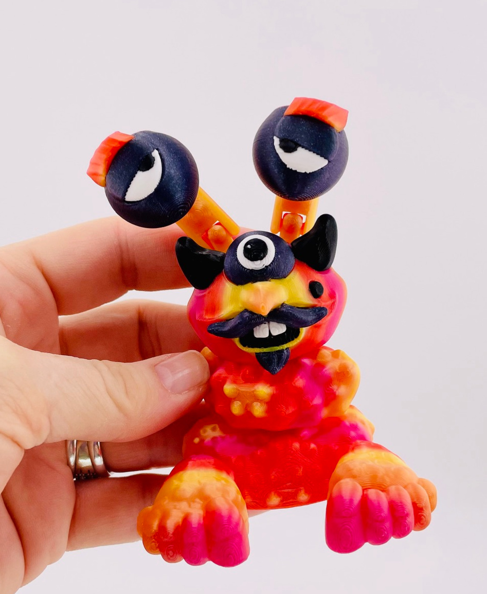My Dream Monster -Cyclops Mustache 3D 3MF Model