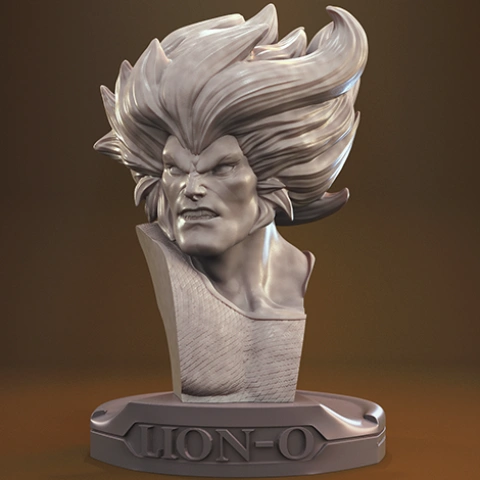 Lion-O Bust 3D Printer Files | Assembly STL Model