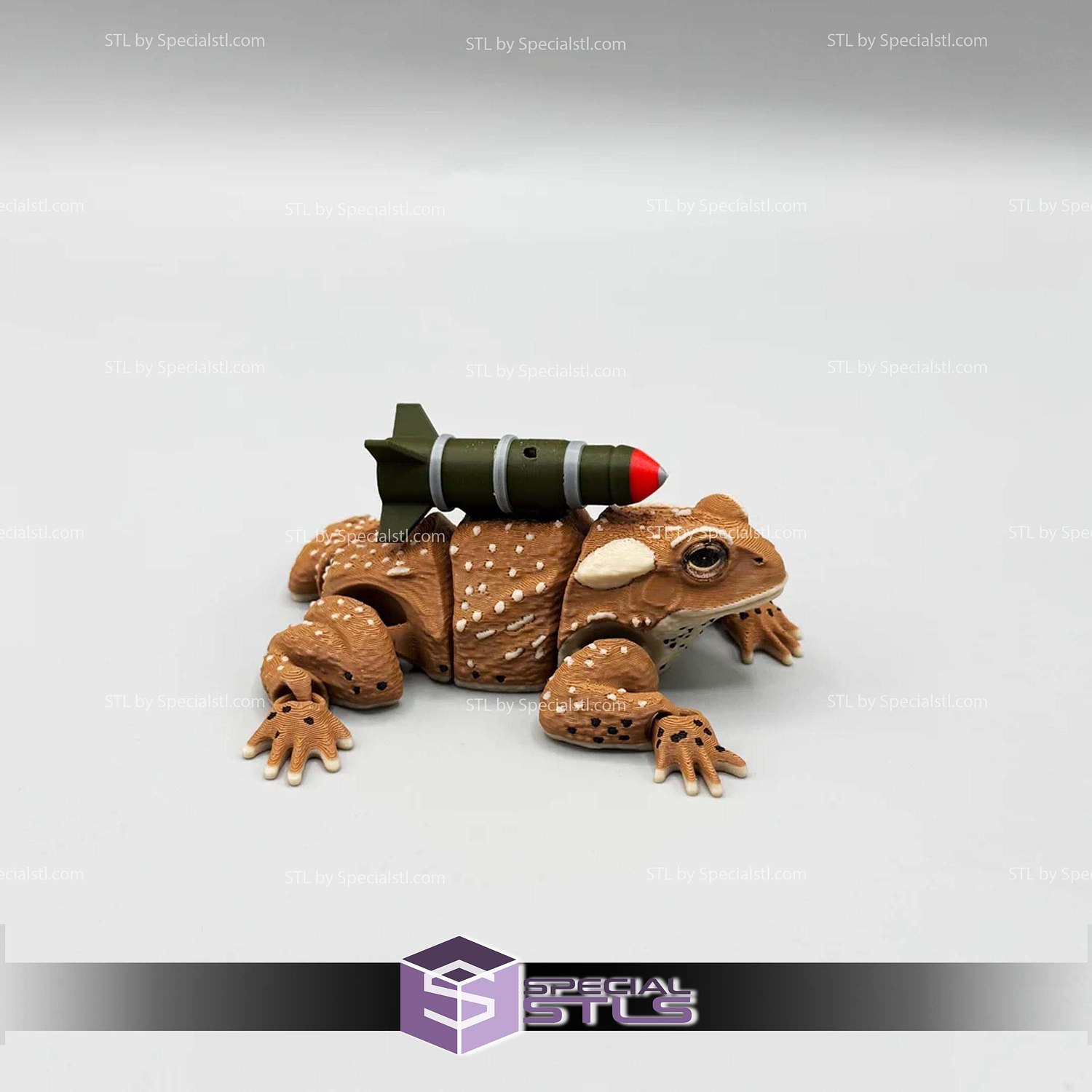 Basic STL Missile Toad Holliday 3D Model — view 2