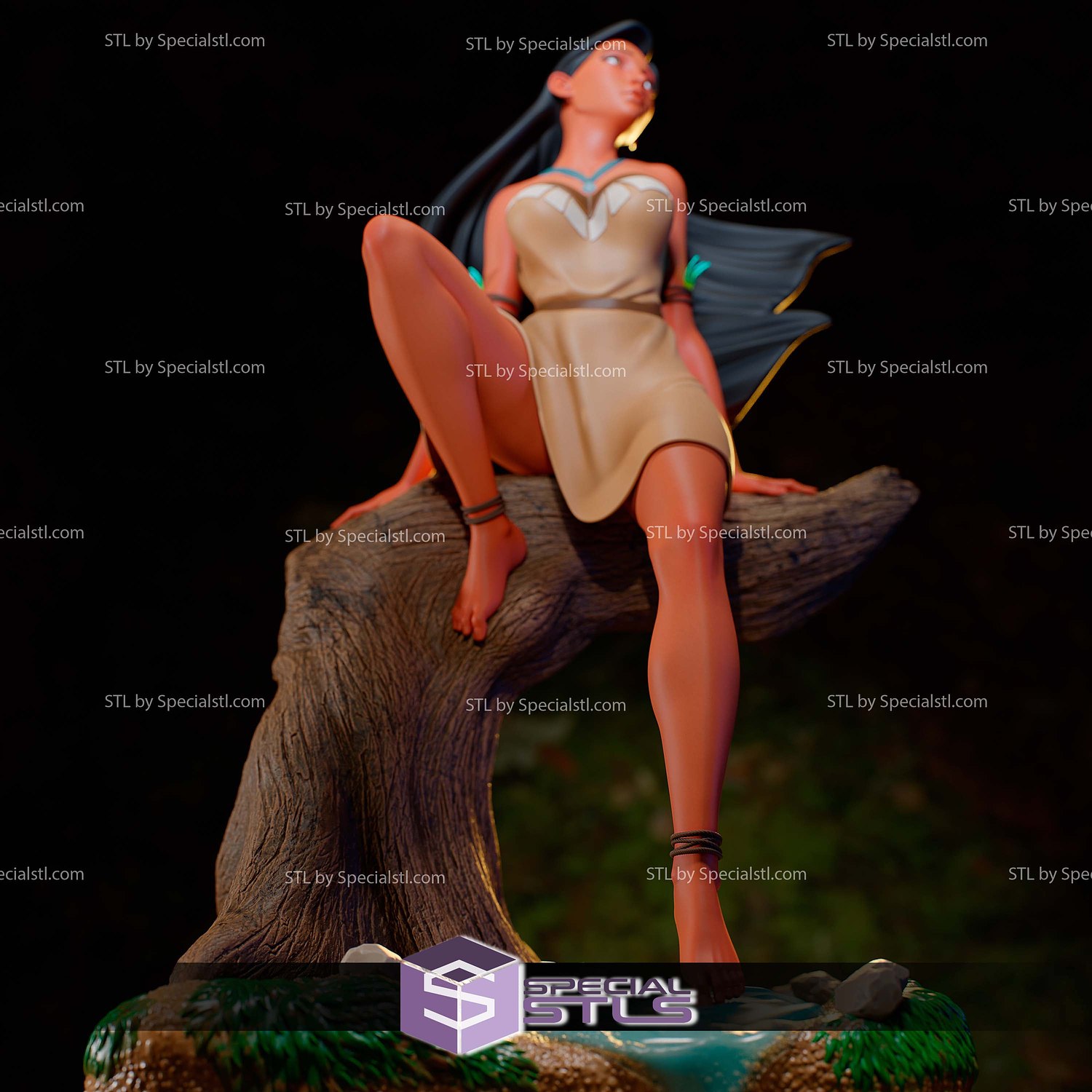 Pocahontas Jungle 3D Print Files STL Model — view 5