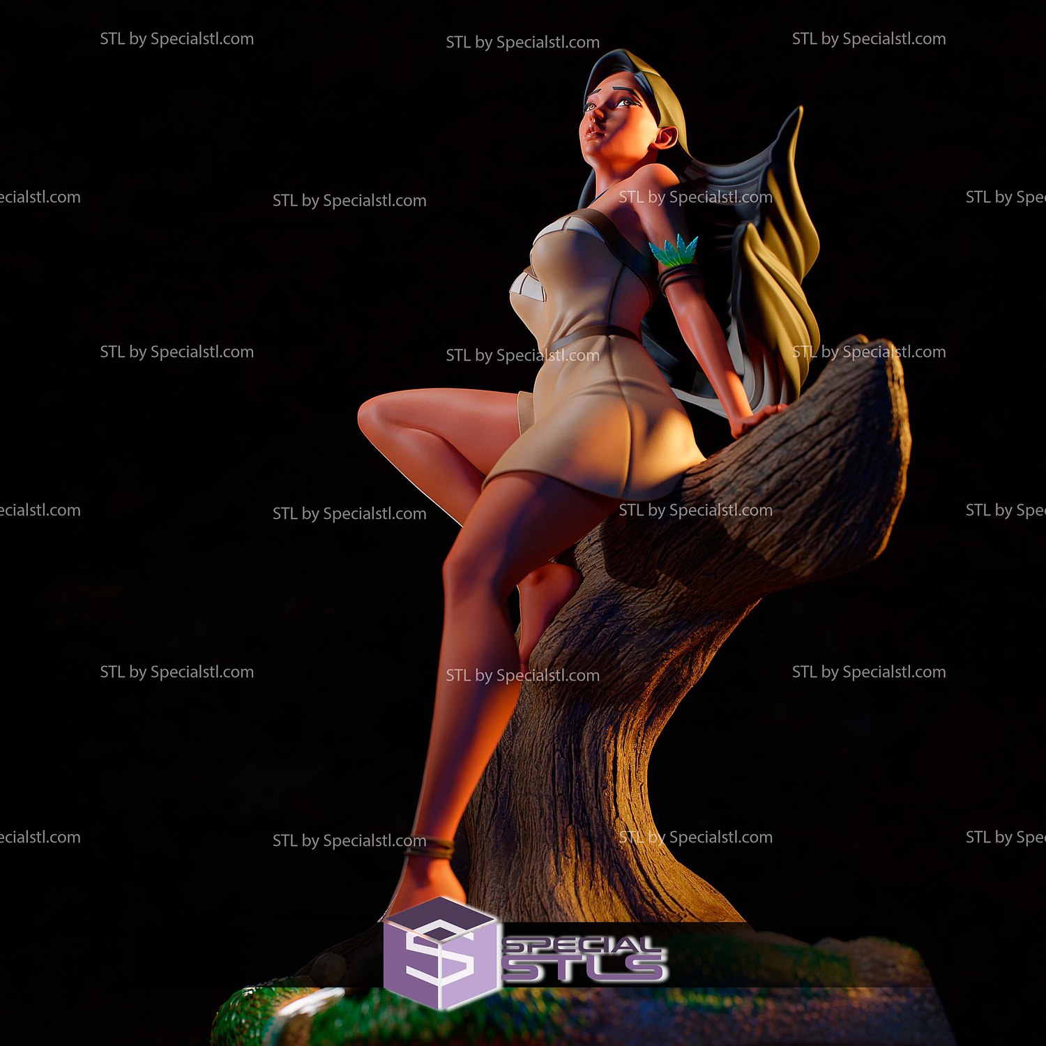 Pocahontas Jungle 3D Print Files STL Model — view 6