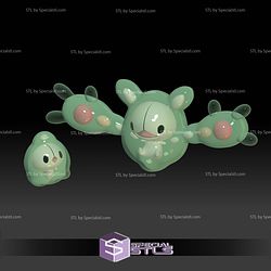 Pokemon STL Collection Solosis Reuniclus 3D Model