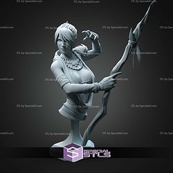 Morrigan Dragon Age Origins Bust 121mm STL Files 3D Model