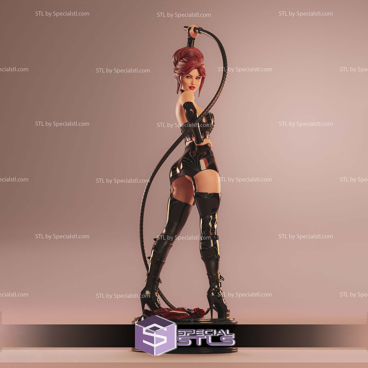 Jean Grey Black Queen STL Files 3D Model — view 3