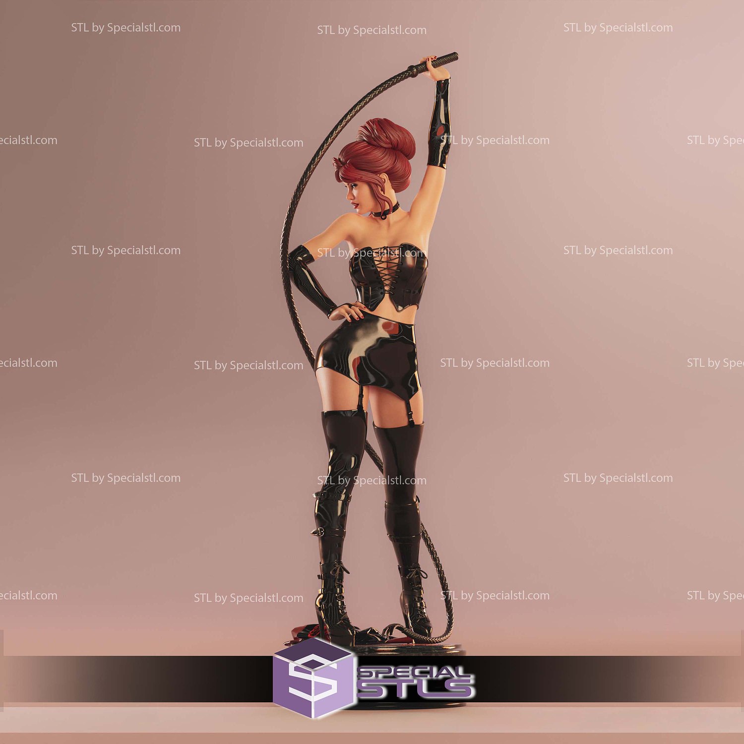 Jean Grey Black Queen STL Files 3D Model — view 4