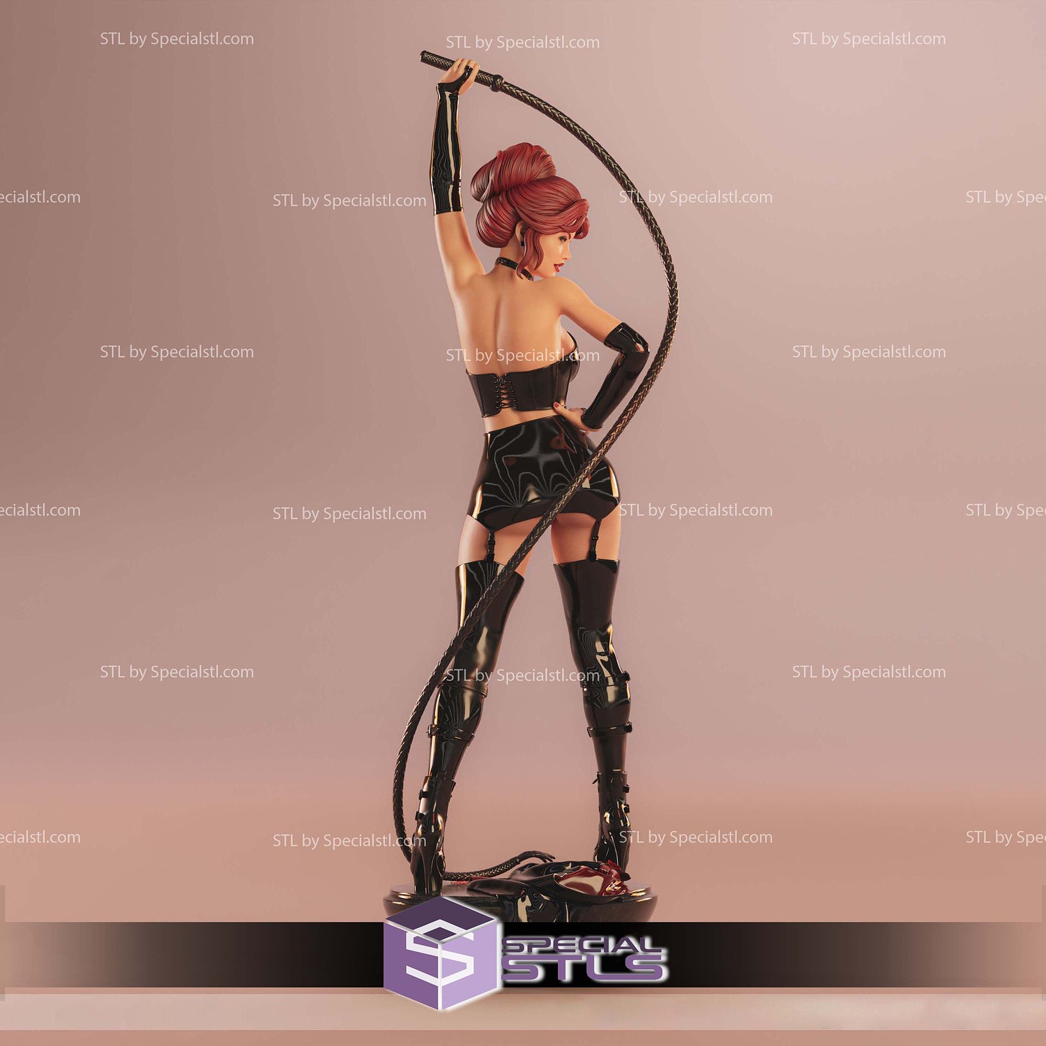 Jean Grey Black Queen STL Files 3D Model — view 6