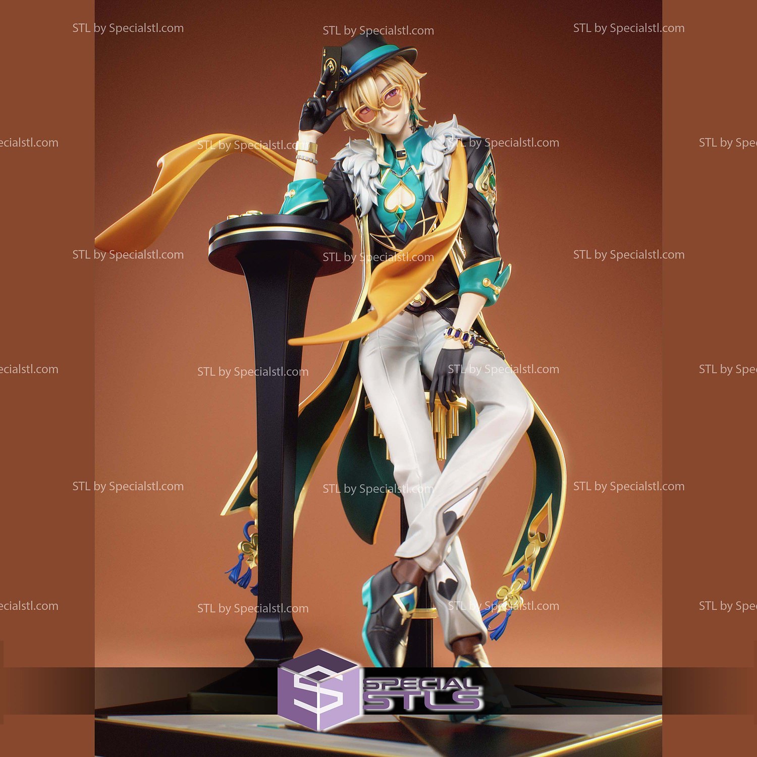 Aventurine Honkai Star Rail 3D Printer Files STL Model — view 3