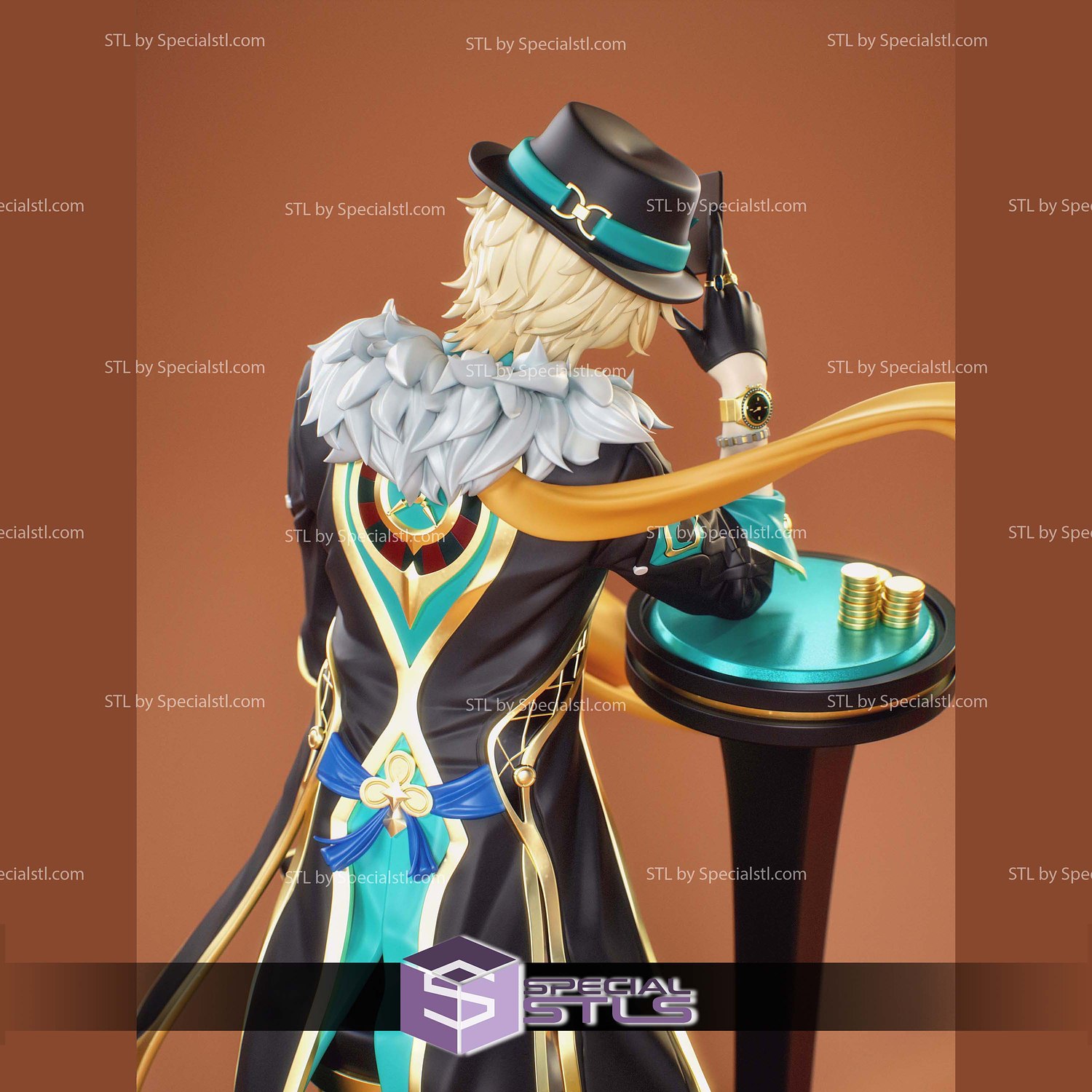 Aventurine Honkai Star Rail 3D Printer Files STL Model — view 7
