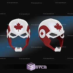 Cosplay STL Files Captain Canada Variant Helmet 3D Model