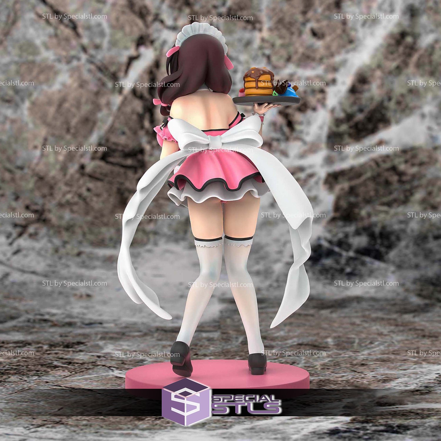 Konosuba YunYun Maid 3D Model Sculpture STL Model — view 5