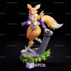 Renamon Yellow Fox Digital STL Files 3D Model