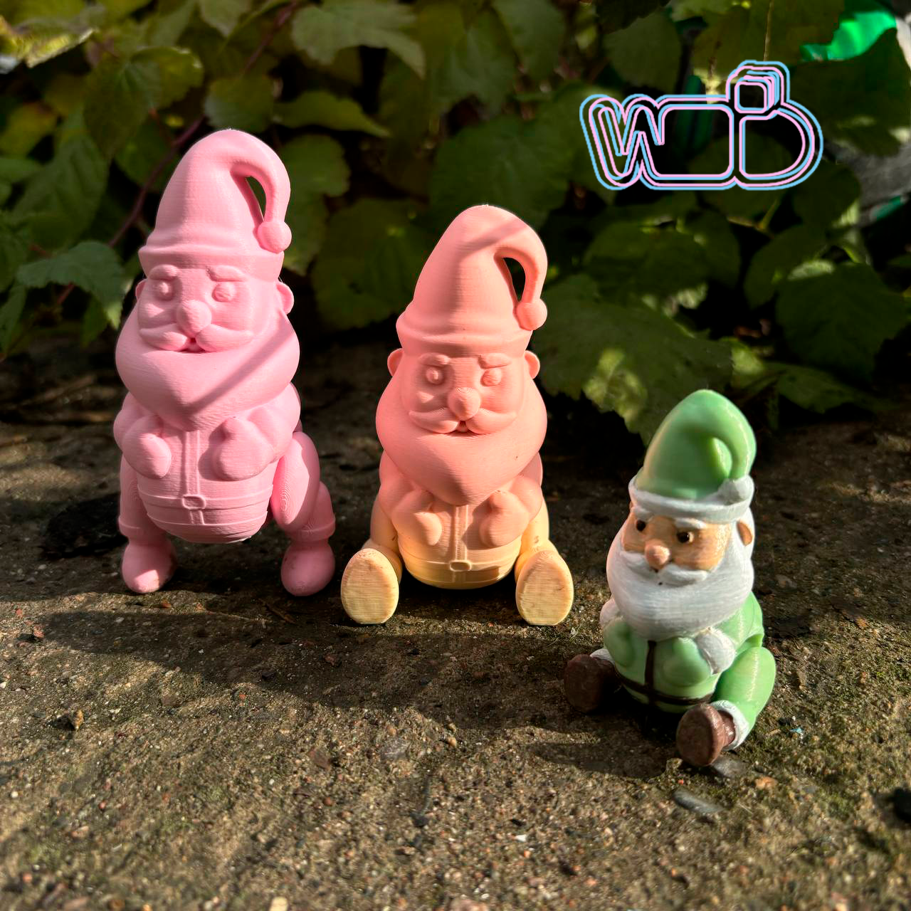santa articualted 3D OBJ Model — view 5
