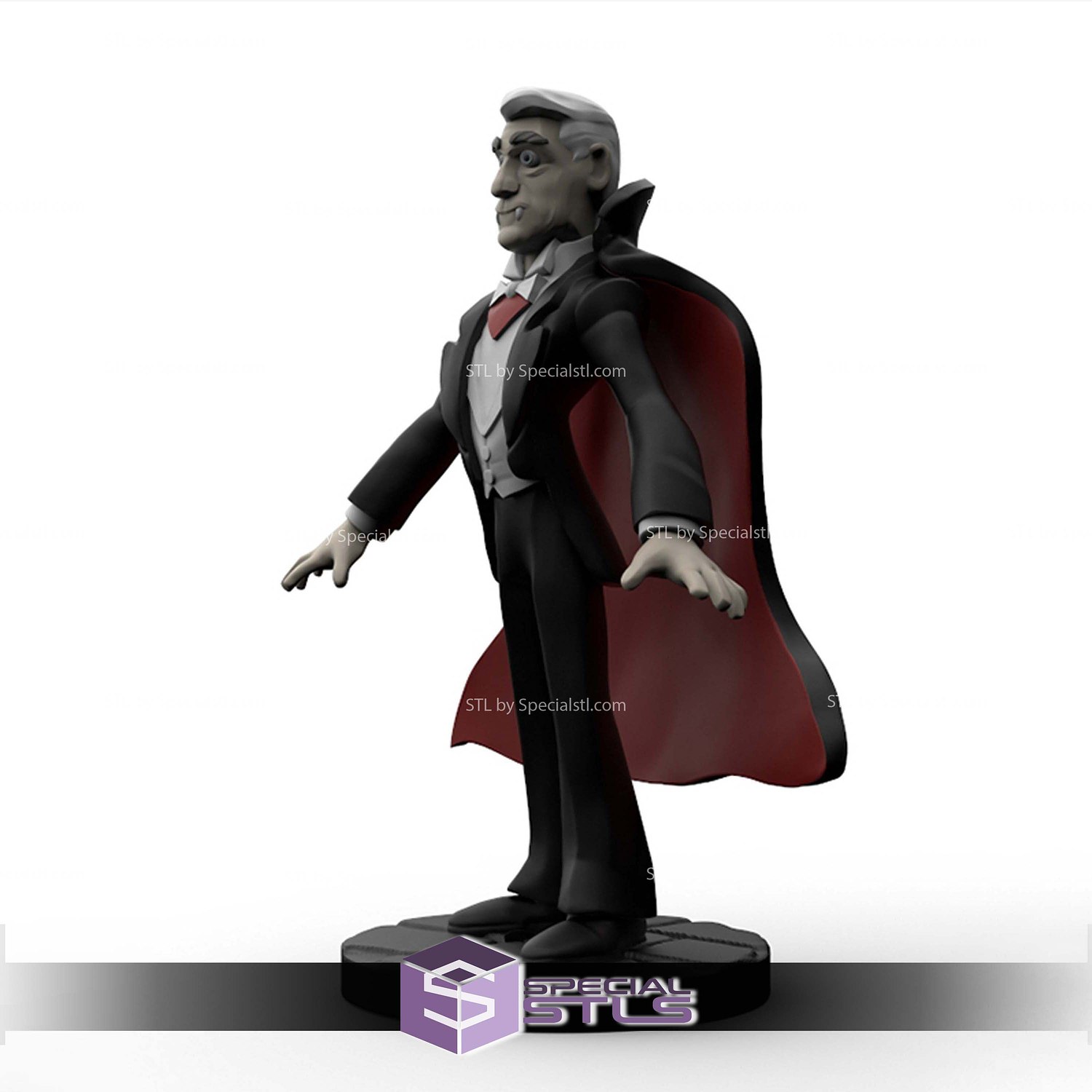 Disney Infinity Style STL Collection - Dracula Leslie Nielsen 3D Model — view 2