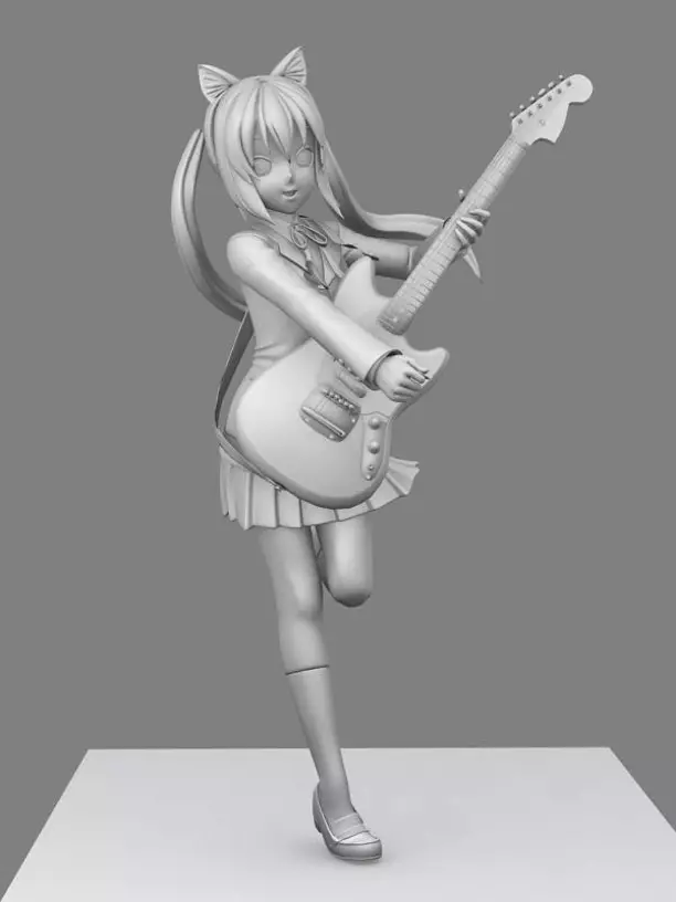 Nakano Azusa in K-on 3D STL Model