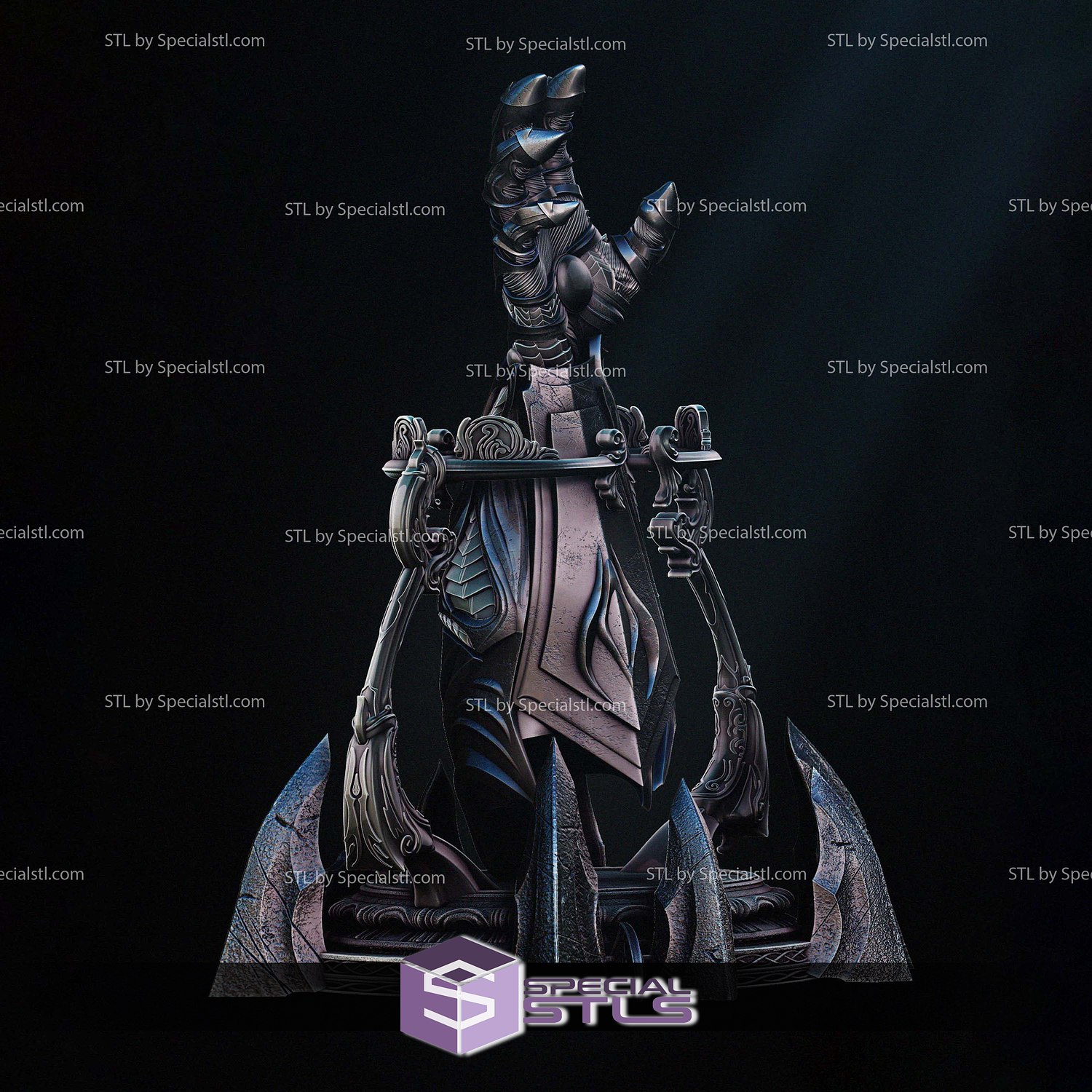 Witchblade Gauntlet 3D Printer Files STL Model — view 2