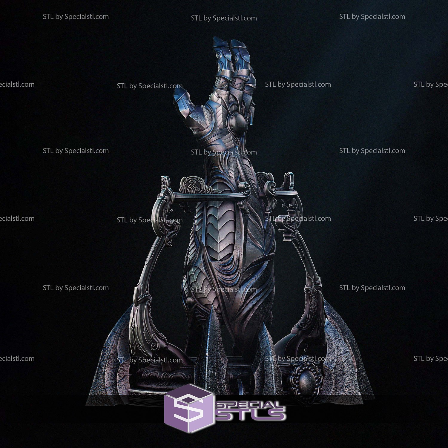 Witchblade Gauntlet 3D Printer Files STL Model — view 3